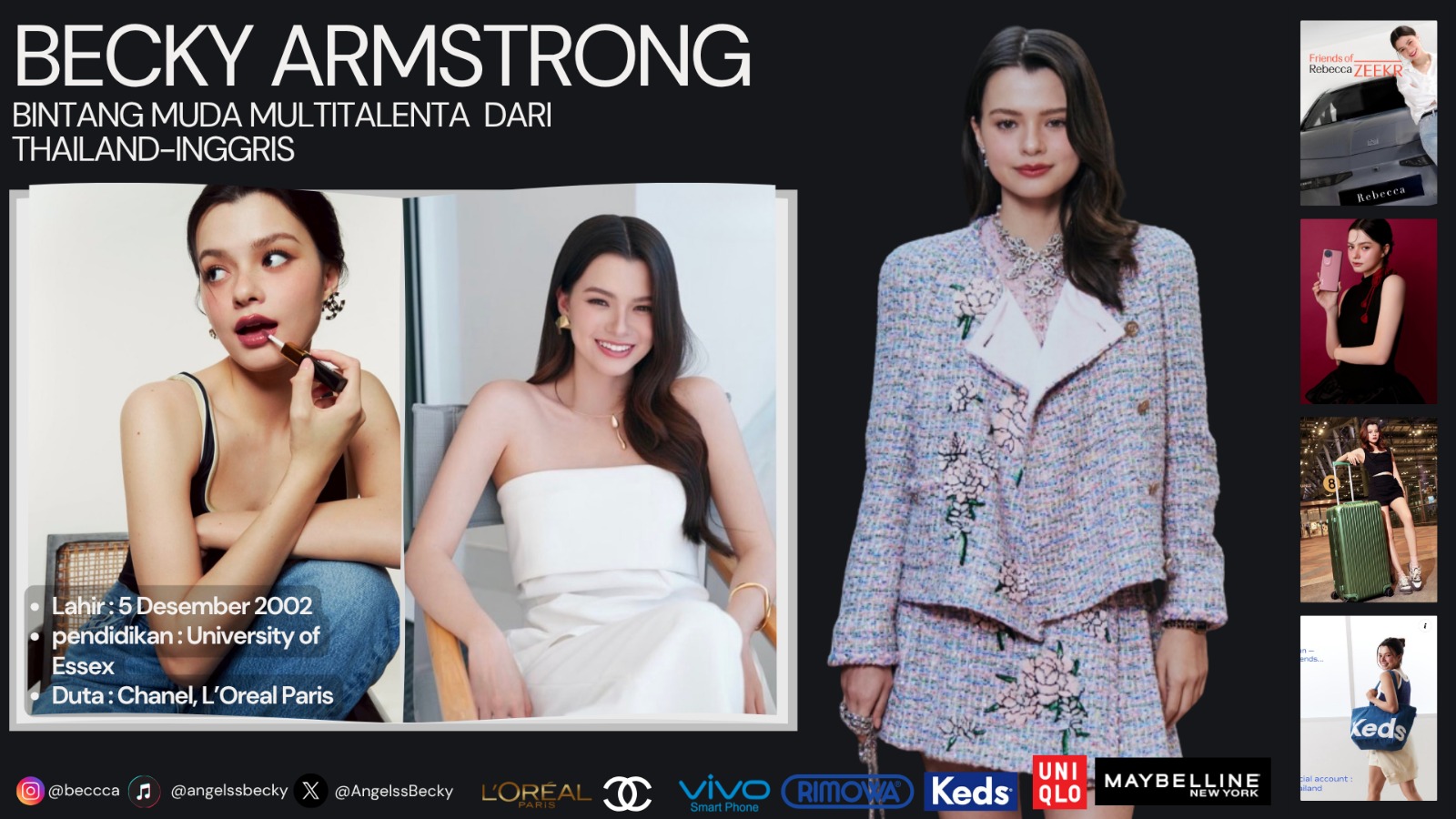 Becky Armstrong, Talenta Muda Multinasional yang Mencuri Perhatian Dunia