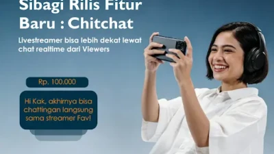 Ilustrasi fitur Sibagi ChitChat untuk chat donasi real-time di livestream