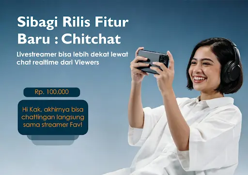 Ilustrasi fitur Sibagi ChitChat untuk chat donasi real-time di livestream