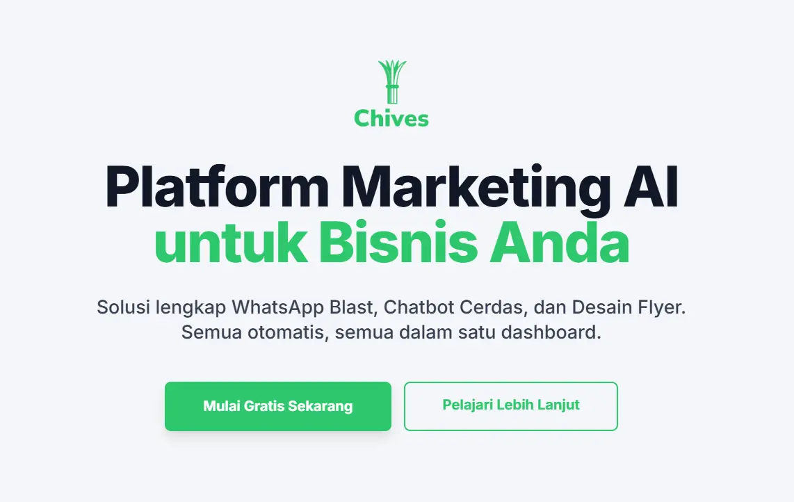 Permudah Strategi Pemasaran Digital, Chives Dukung Kebutuhan Promosi Bisnis