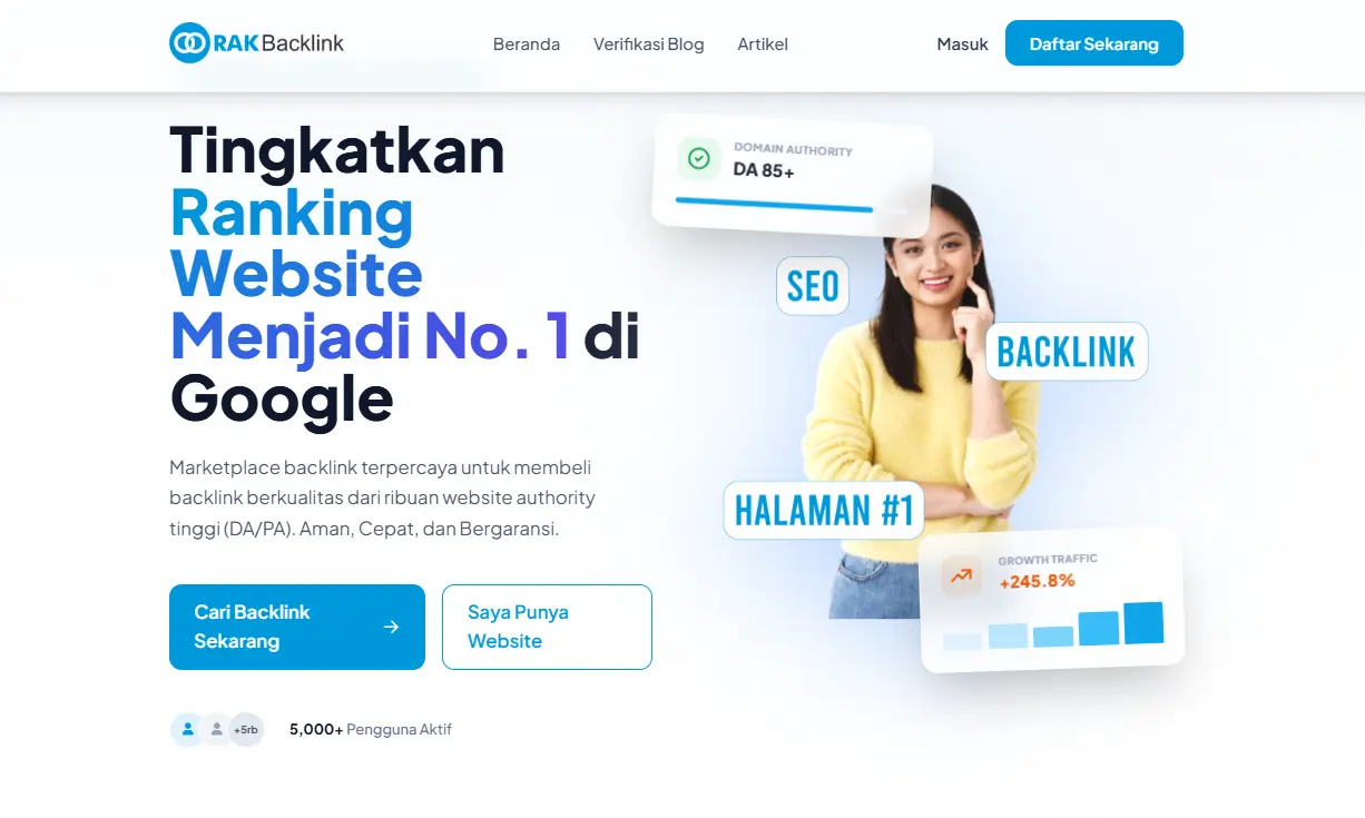 Rakbacklink Hadirkan Solusi Link Building Terjangkau untuk Perkuat SEO Bisnis Digital di Indonesia